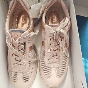 MICHAEL Michael Kors Pink Sneakers with Mesh and Suede